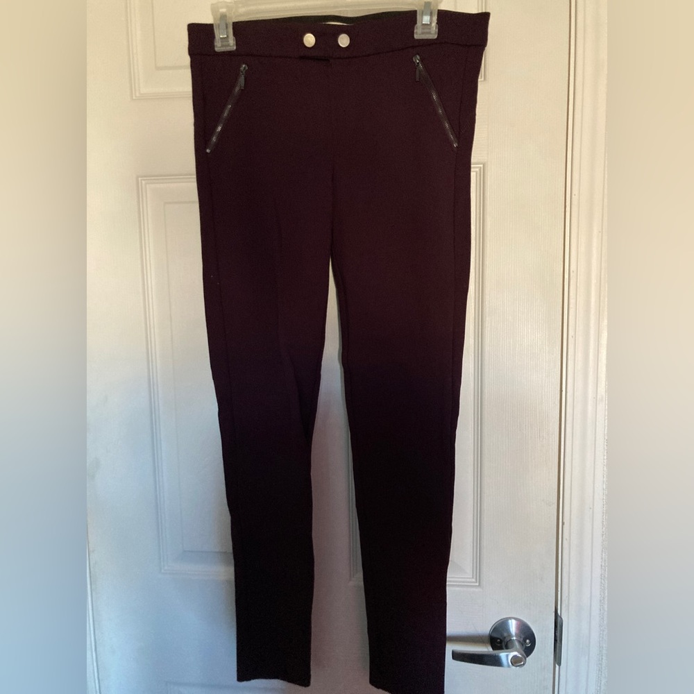 skinny slacks-mauve